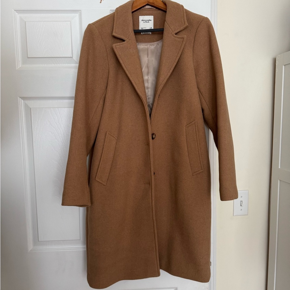 Women's Abercrombie Tan Dad Coat